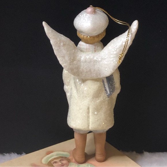 Costco's Victorian Ceramic Christmas Angel Ornament In Original Box - Picture 10 of 11